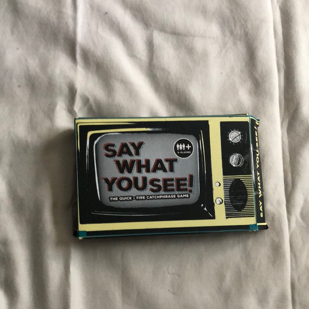 Yellow and Black Retro Portable Handheld TV